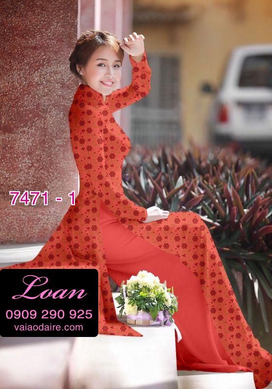 Vải áo dài hoa nhí