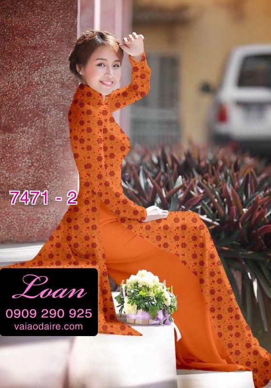 Vải áo dài hoa nhí