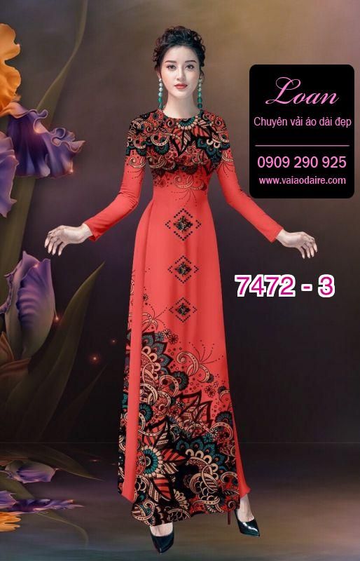 Vải áo dài hoa văn đẹp