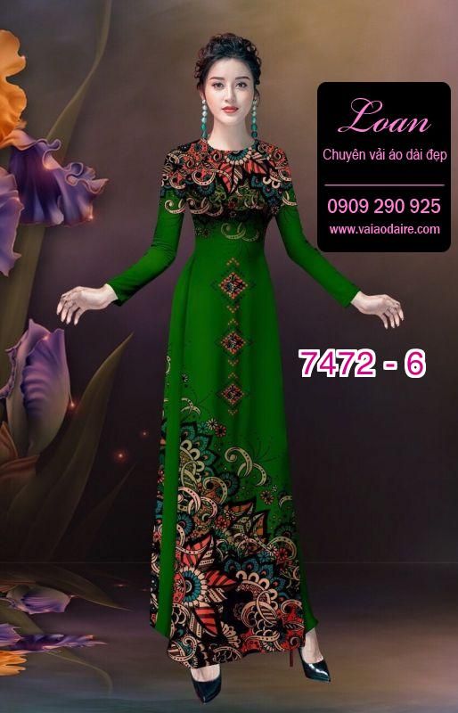 Vải áo dài hoa văn đẹp