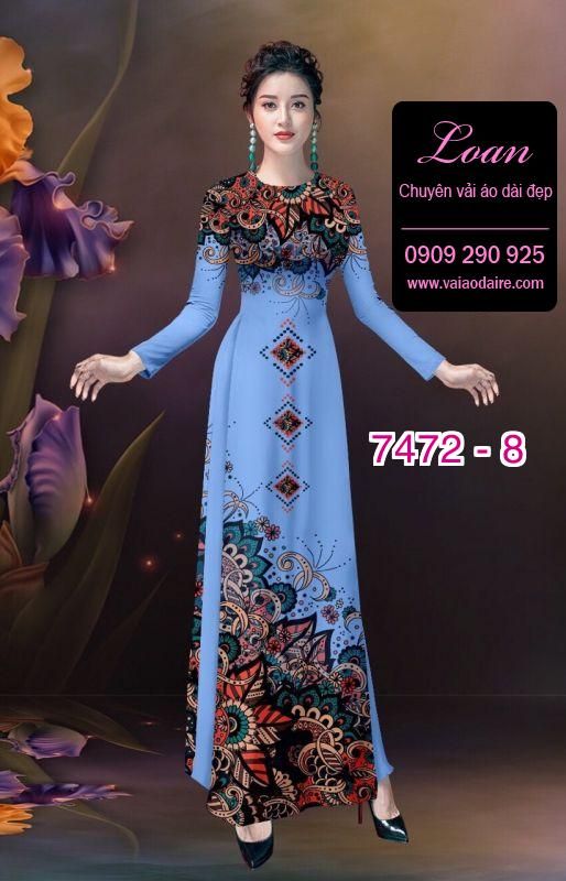 Vải áo dài hoa văn đẹp