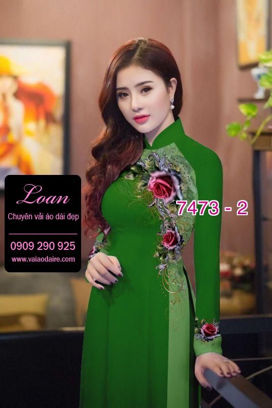 Vải áo dài hoa dây