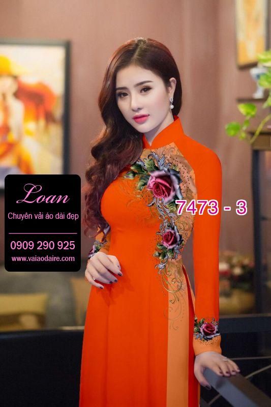 Vải áo dài hoa dây