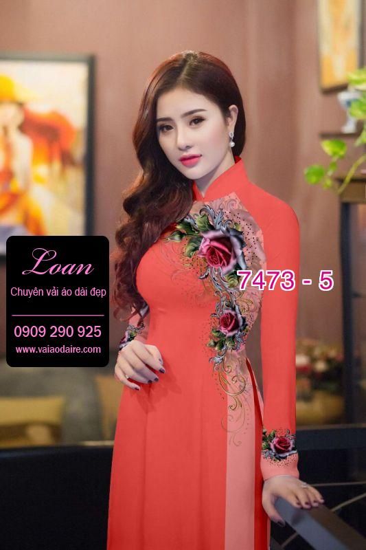 Vải áo dài hoa dây