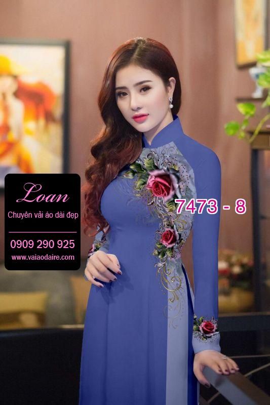 Vải áo dài hoa dây