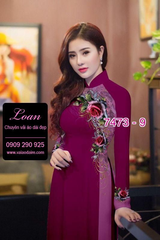 Vải áo dài hoa dây