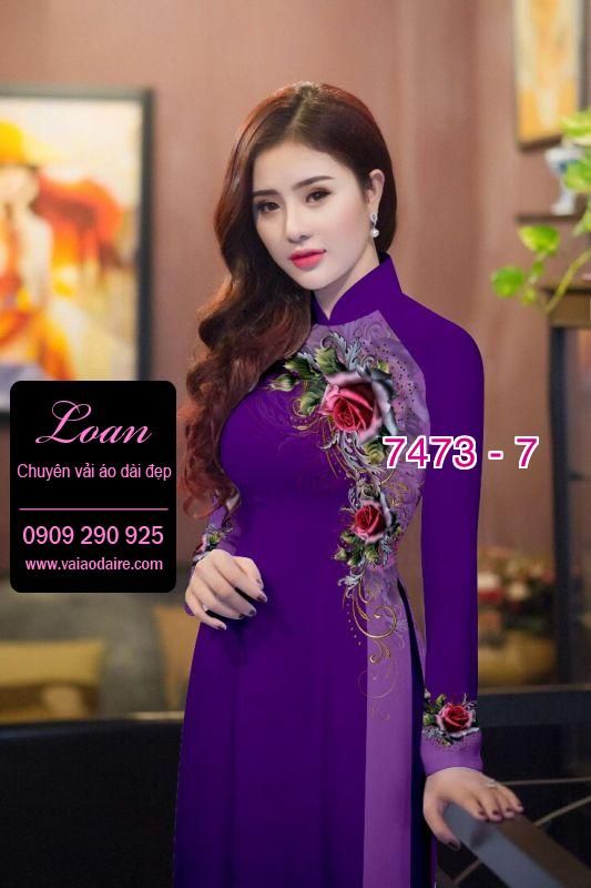 Vải áo dài hoa dây