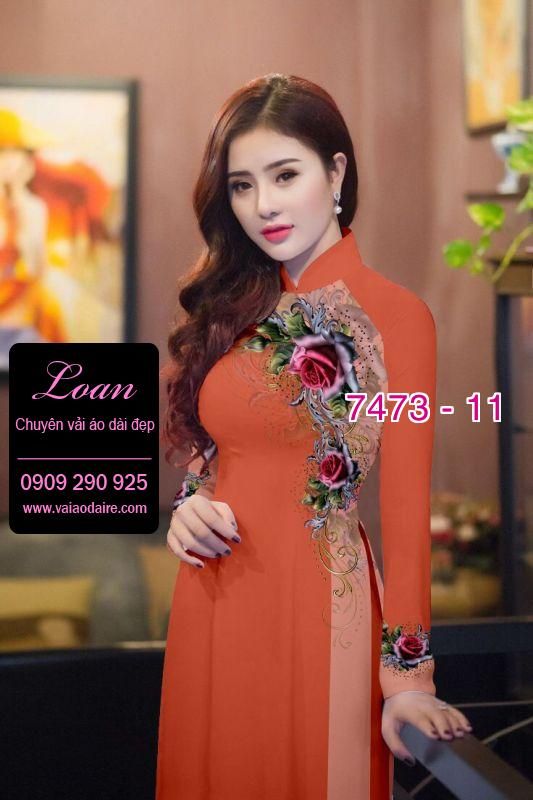 Vải áo dài hoa dây