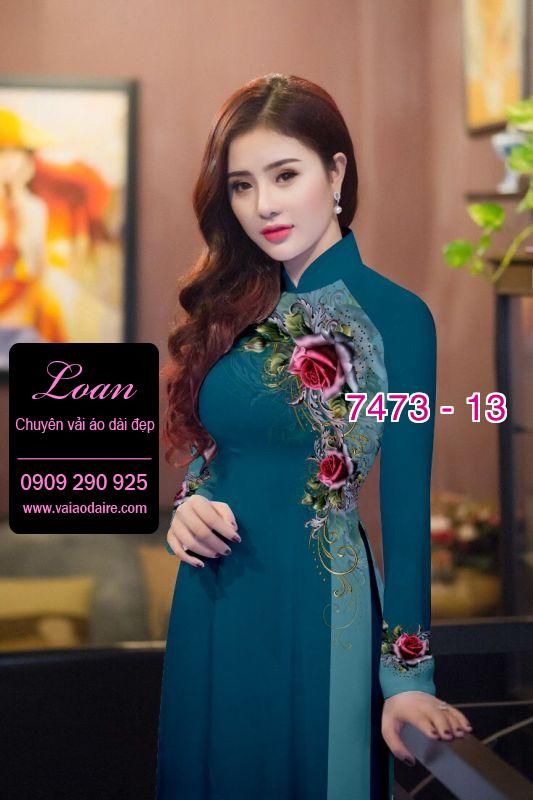 Vải áo dài hoa dây