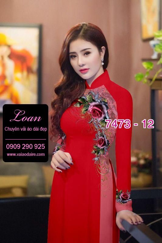 Vải áo dài hoa dây