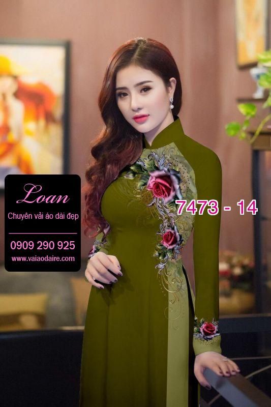 Vải áo dài hoa dây