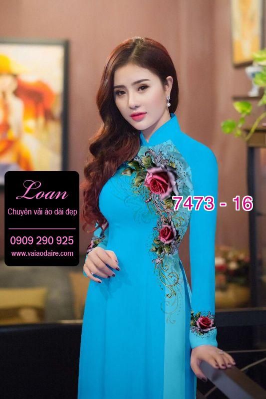 Vải áo dài hoa dây