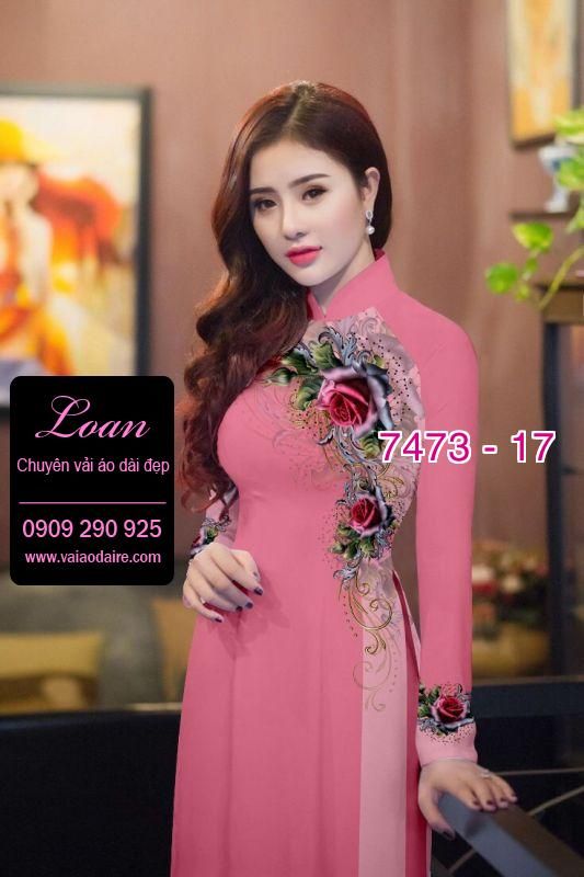 Vải áo dài hoa dây