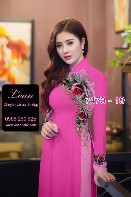 Vải áo dài hoa dây