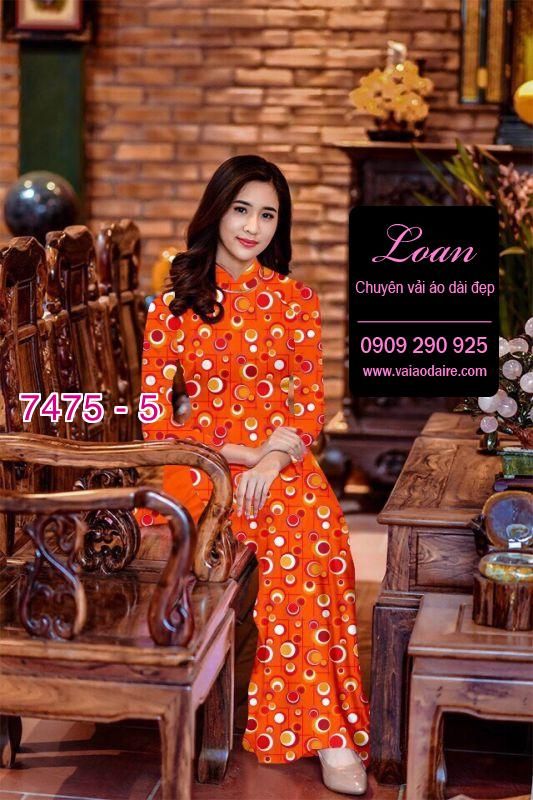 Vải áo dài chấm bi
