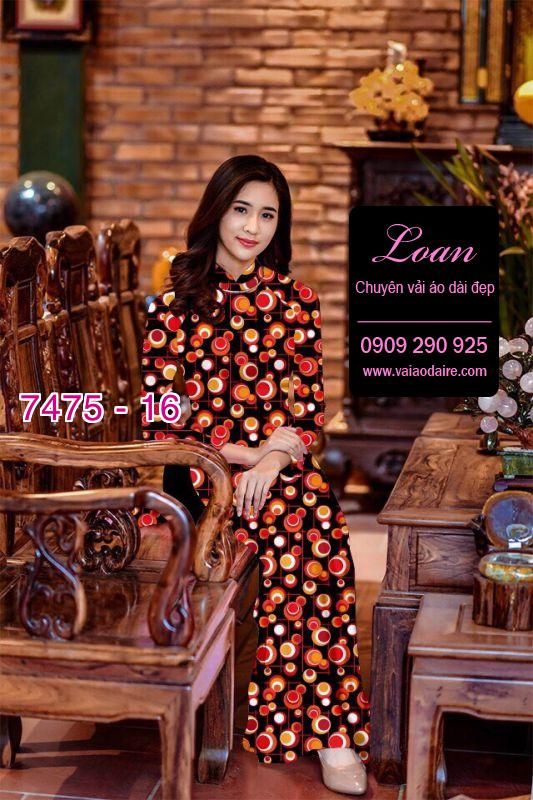 Vải áo dài chấm bi