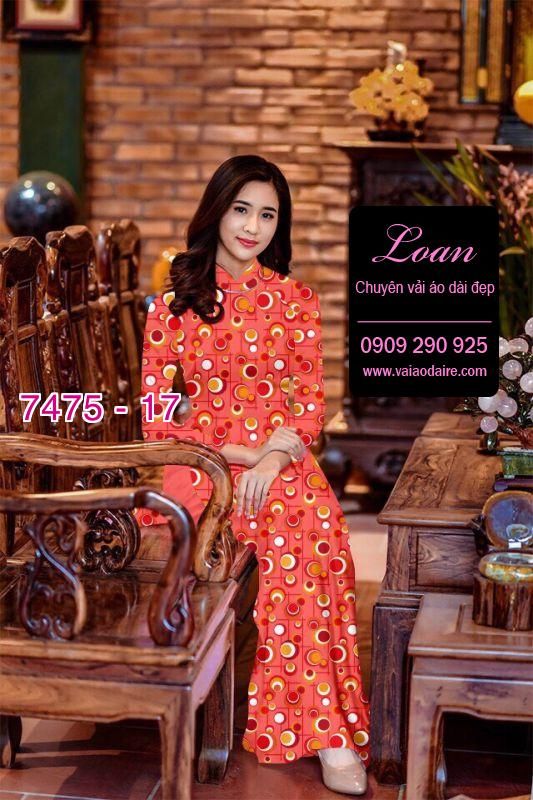 Vải áo dài chấm bi