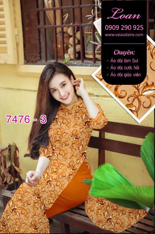 Vải áo dài hoa nhí Vải áo dài hoa nhí