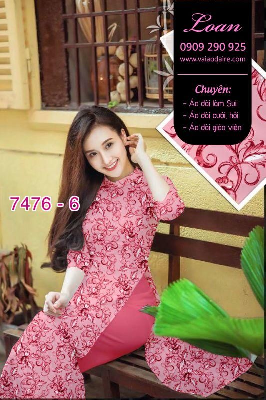 Vải áo dài hoa nhí Vải áo dài hoa nhí