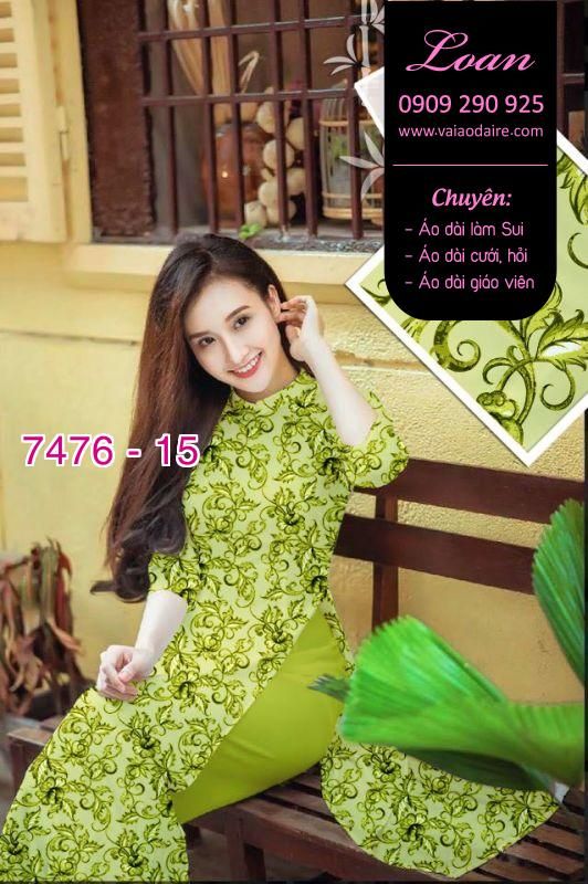 Vải áo dài hoa nhí Vải áo dài hoa nhí