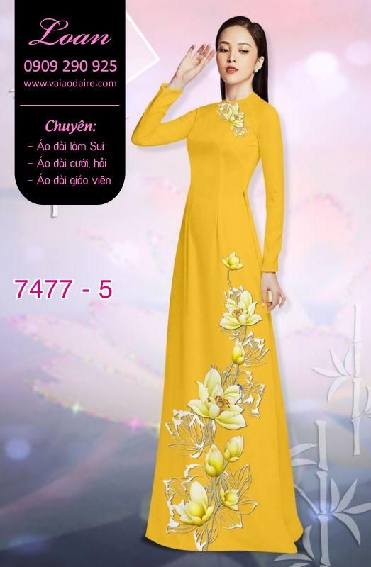 Vải áo dài hoa dây