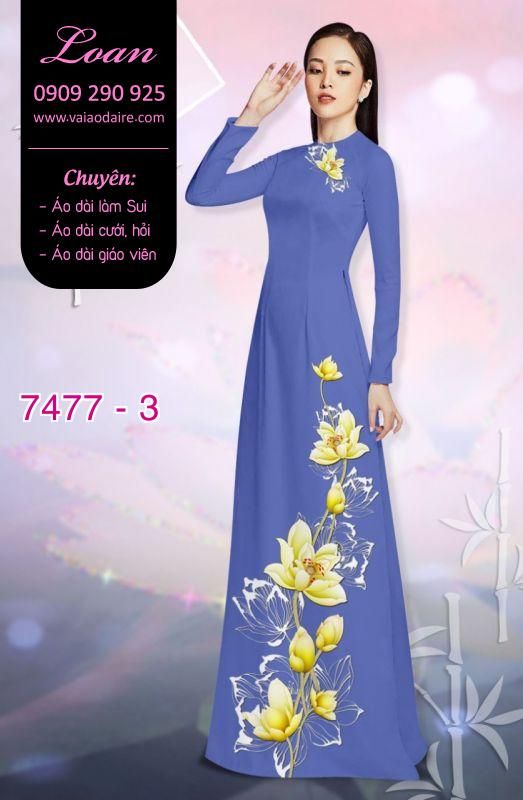 Vải áo dài hoa dây