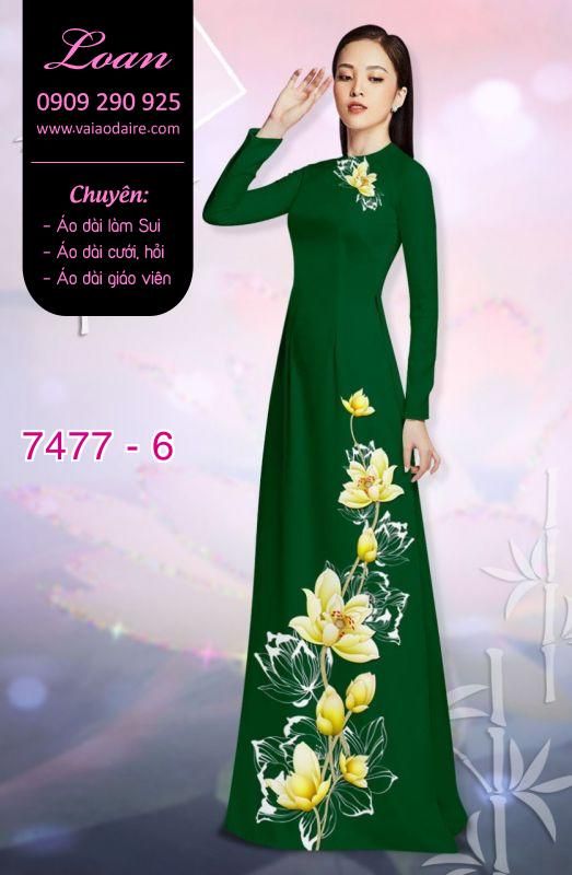 Vải áo dài hoa dây