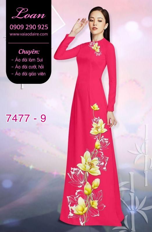 Vải áo dài hoa dây