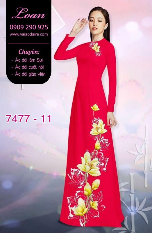 Vải áo dài hoa dây