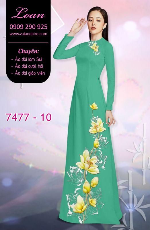 Vải áo dài hoa dây