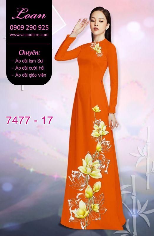 Vải áo dài hoa dây