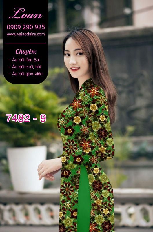 Vải áo dài hoa nhỏ
