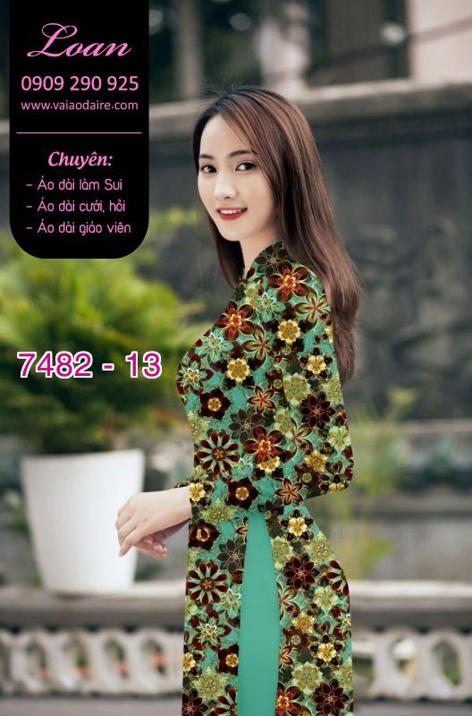 Vải áo dài hoa nhỏ