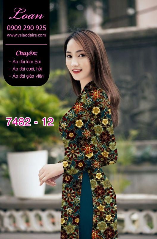 Vải áo dài hoa nhỏ