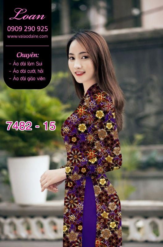Vải áo dài hoa nhỏ