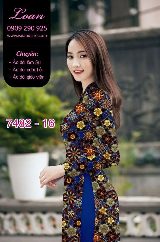 Vải áo dài hoa nhỏ