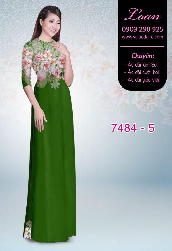 Vải áo dài hoa mờ