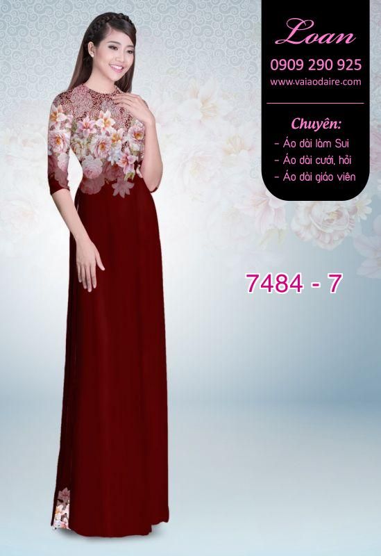 Vải áo dài hoa mờ