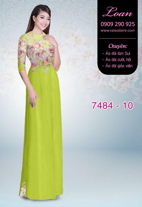 Vải áo dài hoa mờ