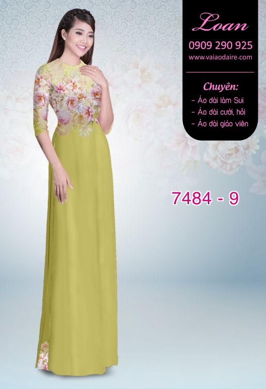 Vải áo dài hoa mờ