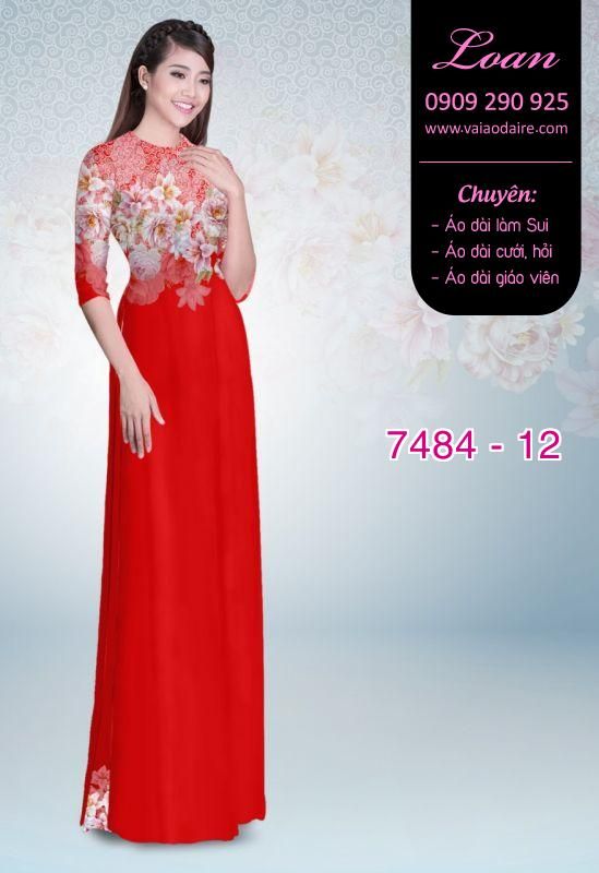 Vải áo dài hoa mờ