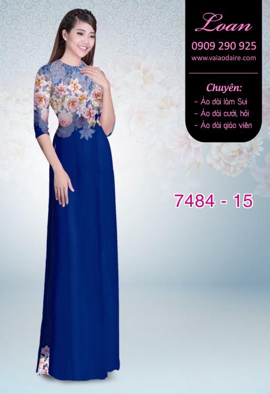 Vải áo dài hoa mờ