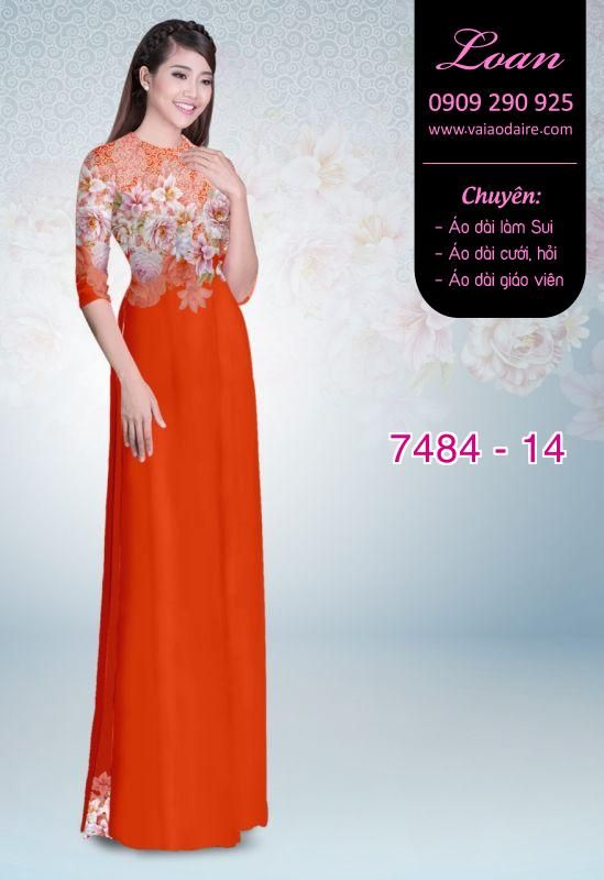 Vải áo dài hoa mờ