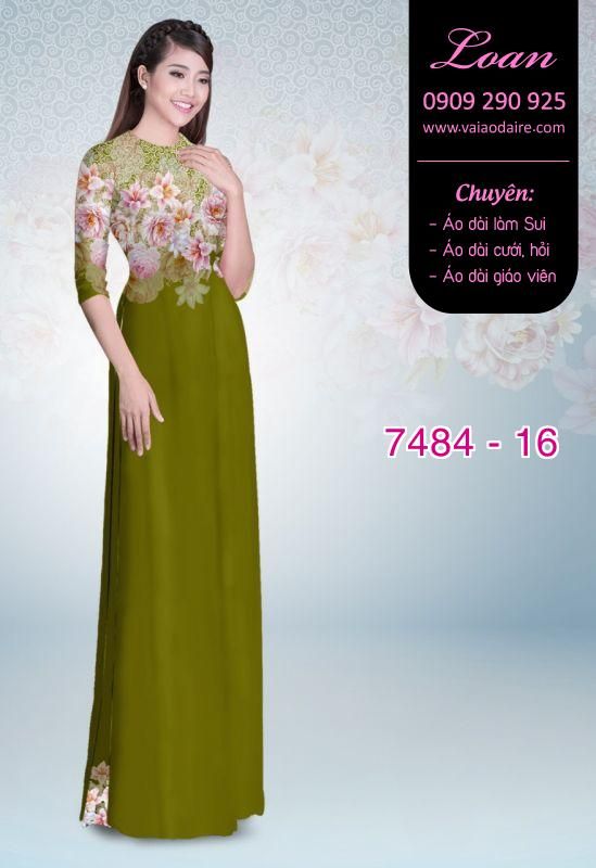 Vải áo dài hoa mờ