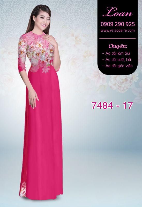 Vải áo dài hoa mờ