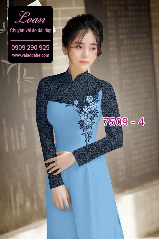 Vải áo dài hoa văn chìm