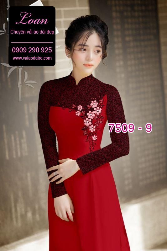 Vải áo dài hoa văn chìm