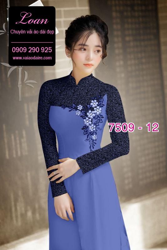 Vải áo dài hoa văn chìm
