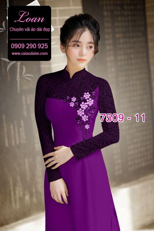Vải áo dài hoa văn chìm