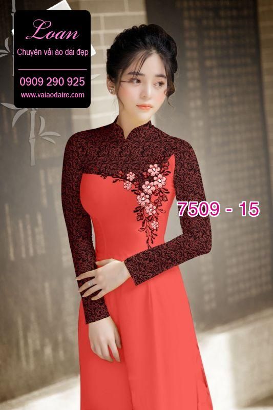 Vải áo dài hoa văn chìm